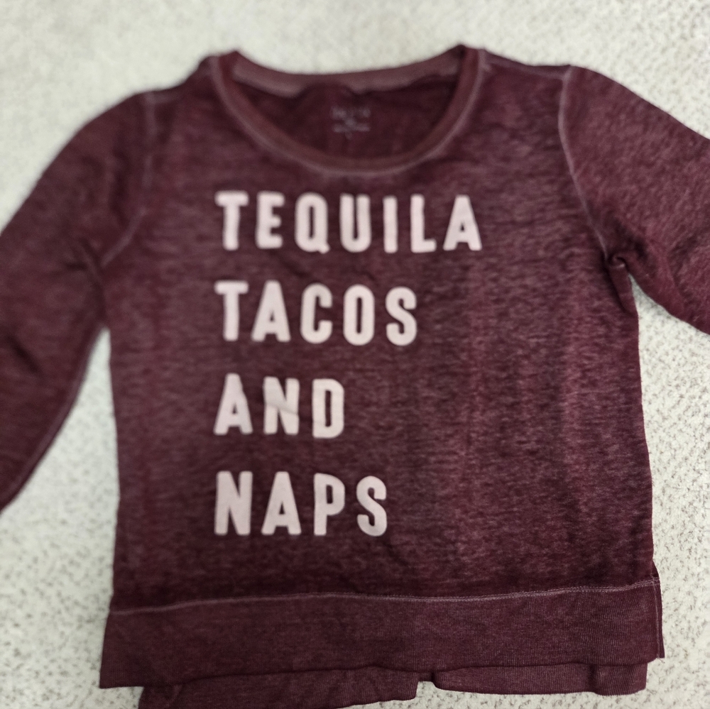 Burgundy Shirt with Fun Print